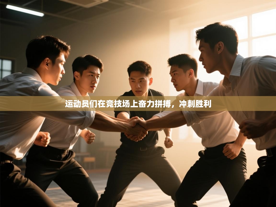 运动员们在竞技场上奋力拼搏，冲刺胜利